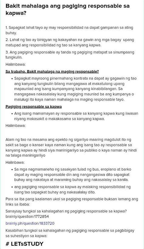 ibig sabihin ng responsable|Responsible Meaning .